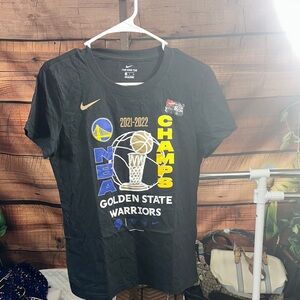 Nike Black and Blue Short Sleeve T-Shirt